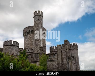 Old celtic castle tower, Blackrock castle in Ireland. Blackrock Observatory fortress Stock Photo