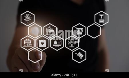 Reduce CO2 emission concept with icons, global warming Stock Photo - Alamy