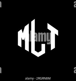 MLT letter logo design with polygon shape. MLT polygon and cube shape ...