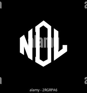 NDL letter logo design with polygon shape. NDL polygon and cube shape ...