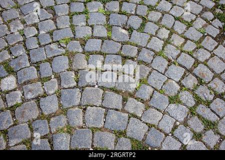Old gray stone pavement texture Stock Photo
