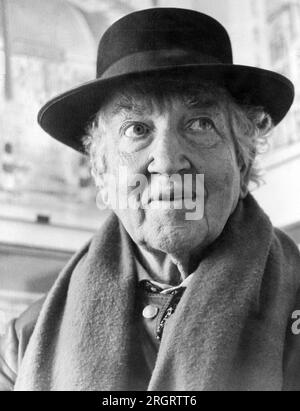 World:  c. 1974 Poet and scholar Robert Graves. Stock Photo