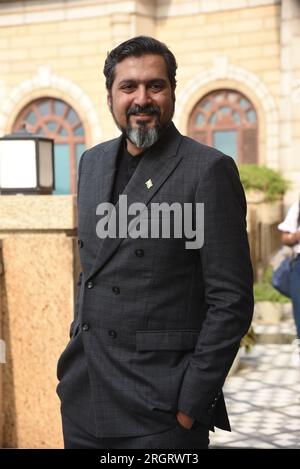 August 11, 2023, New Delhi, India: Ricky Kej, a three-time Grammy Award-winning and thrice Grammy nominated Indian music composer and environmentalist during s media interaction about his collaboration to perform the national anthem of India ''Jana Gana Mana'' with the Royal Philharmonic Orchestra consisting of 100-member set of musicians to mark the 76th Independence day of the country. (Credit Image: © Sondeep Shankar/Pacific Press via ZUMA Press Wire) EDITORIAL USAGE ONLY! Not for Commercial USAGE! Stock Photo