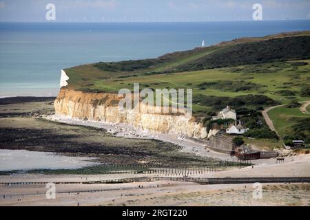 The Seven Sisters cliff walk in West Sussex England Stock Photo - Alamy