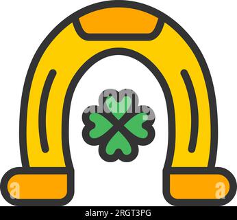 Horseshoe Icon image. Suitable for mobile application. Stock Vector