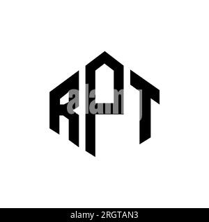 Letter Rpt Logo RPT letter logo design with polygon shape. RPT polygon and cube shape ...