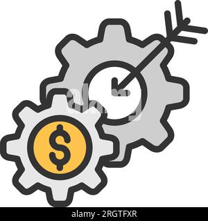 Marketing Strategy Icon image. Suitable for mobile application. Stock Vector