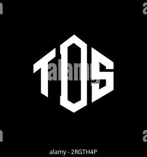 TDS letter logo design with polygon shape. TDS polygon and cube shape logo design. TDS hexagon vector logo template white and black colors. TDS monogr Stock Vector