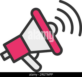 Megaphone Icon image. Suitable for mobile application. Stock Vector