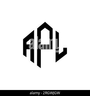 APM letter logo design with polygon shape. APM polygon and cube shape logo design. APM hexagon vector logo template white and black colors. APM monogr Stock Vector
