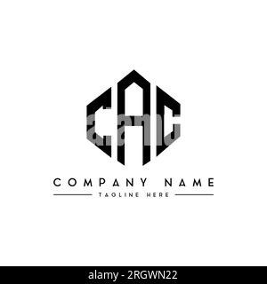 CAC letter logo design with polygon shape. CAC polygon and cube shape ...