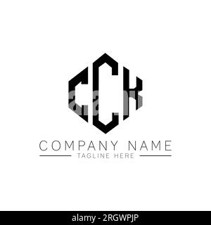CCK letter logo design with polygon shape. CCK polygon and cube shape logo design. CCK hexagon vector logo template white and black colors. CCK monogr Stock Vector
