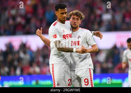 COLOGNE, GERMANY - 5 August, 2023: Luca Waldschmidt, Davie Selke. The friendly match 1. FC. Koeln vs FC Nantes Stock Photo