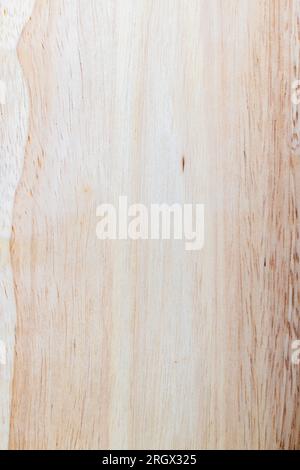 a board made of hevea wood, a light board with a hevea tree structure, from which a board of several boards is made Stock Photo