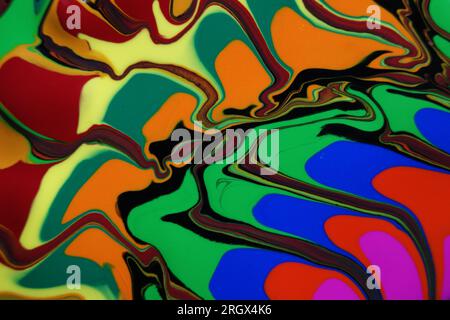 Unique abstract background. Fluttering mixed colors. Stock Photo