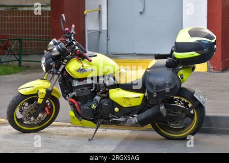 Moscow, Russia - May 18. 2023. the Motorcycle Honda X4 limited edition outdoor Stock Photo