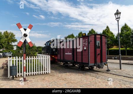 Kuehlungsborn West train station with Molli Museum Stock Photo