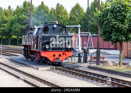 Kuehlungsborn West train station with Molli Museum Stock Photo