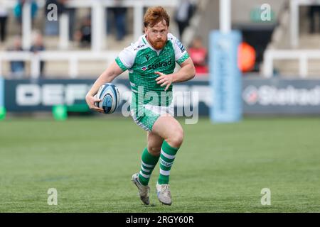 Newcastle on Saturday 12th August 2023. Newcastle, UK. 11th June, 2023. Rory Jennings of Newcastle Falcons (North) finds some space during Newcastle Falcons' True North Origin pre-season training match at Kingston Park, Newcastle on Saturday 12th August 2023. (Photo: Chris Lishman | MI News) Credit: MI News & Sport /Alamy Live News Stock Photo