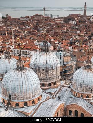 Rooftop view of Mark’s Square (Piazza San Marco) in Venice Stock Photo