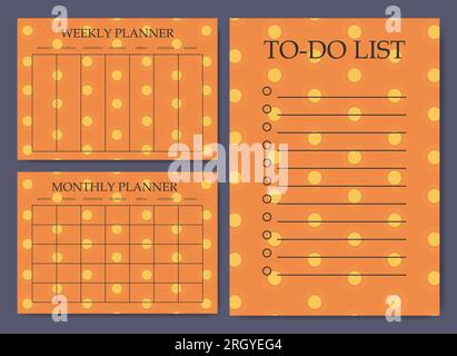 School colorful organizer with sun paper sheets Stock Vector