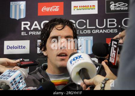 Ciudad De Avellaneda, Argentina. 16th Apr, 2023. Gabriel Hauche of Racing  Club looks on during a Liga Profesional 2023 match between Independiente  and Racing Club at Estadio Libertadores de America. Final Score