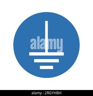Connect An Earth Terminal To The Ground Symbol Sign Isolate on ...