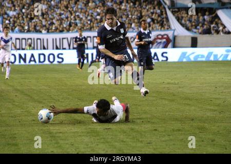 Avellaneda, Buenos Aires, Argentina. 18th. October 2013. Gabriel Hauche in action during the match between Racing Club and Velez Sarsfield. Credit: Fa Stock Photo
