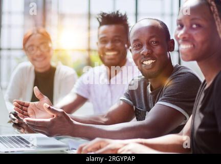 Portrait of a businessteam with all african american people Stock Photo
