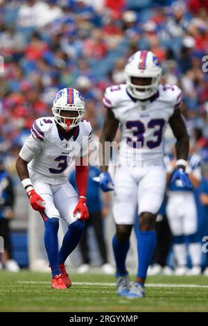 Orchard Park, New York, USA. 9th Oct, 2022. October 9th, 2022 Buffalo Bills  cornerback Siran Neal (33) during pregame at Pittsburgh Steelers vs Buffalo  Bills in Orchard Park, NY at Highmark Stadium.