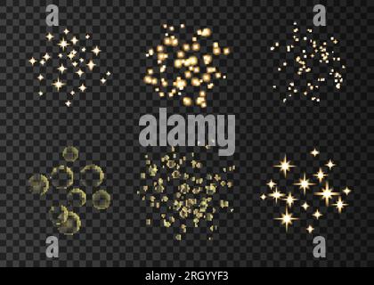Gold Glitter Spray On Transparent Background Glowing Drops In Motion Golden  Magic Star Dust Light Particles Bright Glitter Explosion Sparkling Firework  Vector Illustration Stock Illustration - Download Image Now - iStock