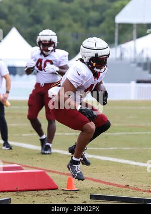 Washington Commanders running back Jonathan Williams (41) runs during an  NFL football game against the Carolina Panthers, Saturday, Aug. 13, 2022 in  Landover. (AP Photo/Daniel Kucin Jr Stock Photo - Alamy