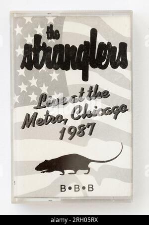 The Stranglers Bootleg Audio Music Cassette Tape Stock Photo