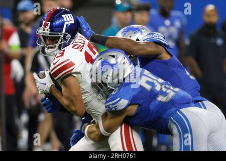 Detroit Lions safety Brady Breeze participates in drills at the Lions NFL  football practice facility, Monday, Aug. 15, 2022, in Allen Park, Mich. (AP  Photo/Carlos Osorio Stock Photo - Alamy