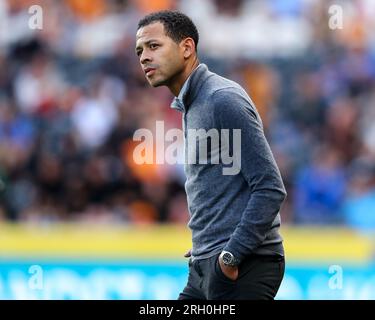 Hull, UK. 28th July, 2023. Hull City manager Liam Rosenior during the Sky Bet Championship match Hull City vs Sheffield Wednesday at MKM Stadium, Hull, United Kingdom, 12th August 2023 (Photo by Ryan Crockett/News Images) in Hull, United Kingdom on 7/28/2023. (Photo by Ryan Crockett/News Images/Sipa USA) Credit: Sipa USA/Alamy Live News Stock Photo