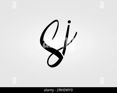 Initial SJ letter Logo Design vector Template. Monogram, lettermark SJ logo Design Stock Vector