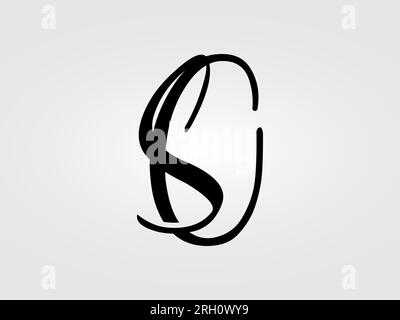 Initial SC,SO letter Logo Design vector Template. Monogram, lettermark SC,SO logo Design Stock Vector