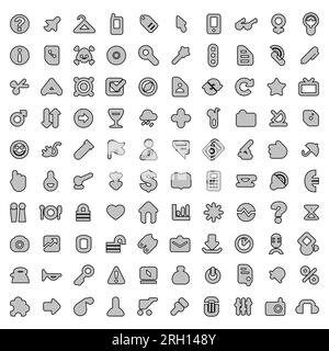 Round Webdesign Elements - Icon Set for Web Stock Vector