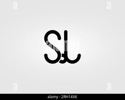 Initial SL letter Logo Design vector Template. Monogram, lettermark SL logo Design Stock Vector