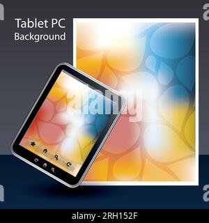 Tablet PC Background Stock Vector