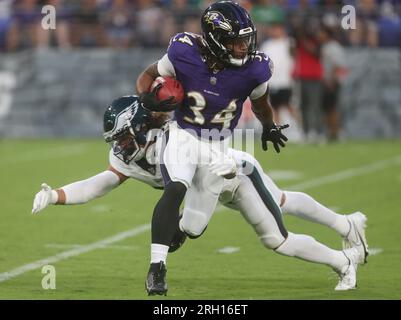 Philadelphia Eagles cornerback Mekhi Garner in action during the second  half of an NFL preseason football game against the Baltimore Ravens,  Saturday, Aug. 12, 2023, in Baltimore. (AP Photo/Nick Wass Stock Photo 