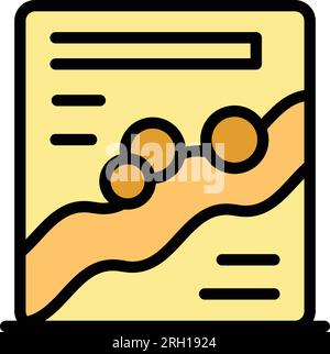 Cereal package icon outline vector. Breakfast milk. Bowl corn color flat Stock Vector