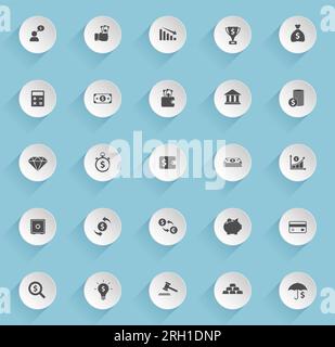 finance vector icons Stock Vector
