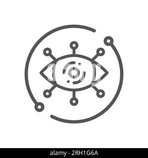 Visualization vector icon. Tech modern vector icon for web, ui. EPS 10 Stock Vector