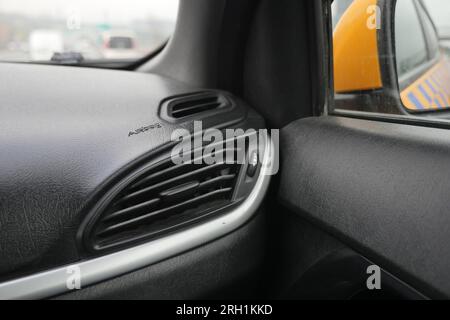 car air conditioner grid pane, Stock Photo