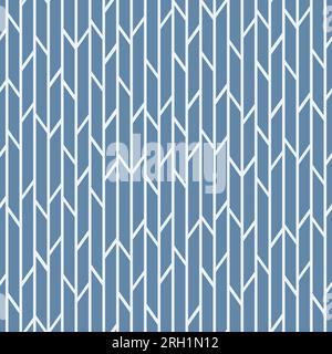 Seamless vector abstract geometric pattern, blue ribbons with white borders. Great for textile, wallpaper. Vector illustration Stock Vector