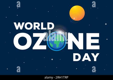 vector design world ozone day background illustration Stock Vector