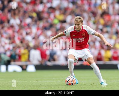 London, UK. 12th Aug, 2023. Martin Odegaard of Arsenal during the Premier League match at the Emirates Stadium, London. Picture credit should read: David Klein/Sportimage Credit: Sportimage Ltd/Alamy Live News Stock Photo