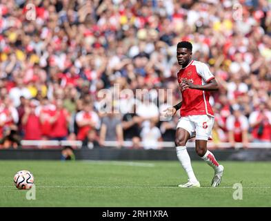 London, UK. 12th Aug, 2023. Thomas Partey of Arsenal during the Premier League match at the Emirates Stadium, London. Picture credit should read: David Klein/Sportimage Credit: Sportimage Ltd/Alamy Live News Stock Photo