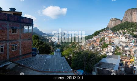 Rio de Janeiro seen from atop Sugarloaf mountain with Guanabara Bay and ...